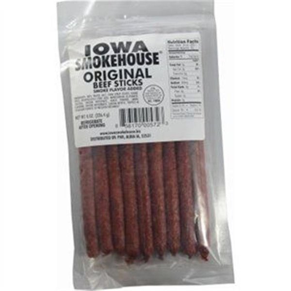 Iowa Smokehouse & Preferred Wholesale Iowa Smokehouse & Preferred Wholesale 253859 8 oz Original Flavor Beef Sticks - Pack of 15 253859